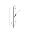Set baterii, Villeroy&Boch Subway, cu baterie lavoar, baterie dus, set dus cu bara, crom - 3