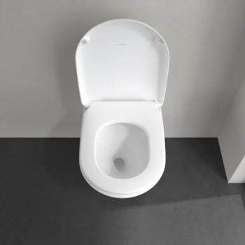 Vas WC rimless suspendat, Villeroy&Boch Antao, TwistFlush, 37x56cm, Alb Alpin CeramicPlus, 4674T0R1 - 4