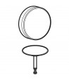 Capace decorative pentru sifon cada, Geberit Split, actionare prin rotire, negru mat, 150.300.14.1 - 2