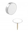 Capace decorative pentru sifon cada, Geberit Split, actionare prin rotire, alb - crom, 150.300.KJ.1 - 1