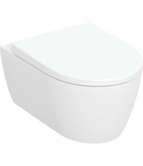 Set vas WC suspendat rimfree, Geberit iCon, cu capac inchidere lenta, 36x53cm, 501.664.00.1 - 1