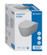 Set vas WC suspendat rimfree, Geberit iCon, cu capac inchidere lenta, 36x53cm, 501.664.00.1 - 2