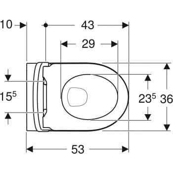 Set vas WC suspendat rimfree, Geberit iCon, cu capac inchidere lenta, 36x53cm, 501.664.00.1 - 4