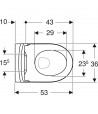 Set vas WC suspendat rimfree, Geberit iCon, cu capac inchidere lenta, 36x53cm, 501.664.00.1 - 4
