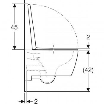 Set vas WC suspendat rimfree, Geberit iCon, cu capac inchidere lenta, 36x53cm, 501.664.00.1 - 6