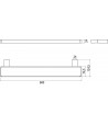 Etajera suport pentru accesorii de baie, Emco Loft, 60cm, crom, 056600160 - 2