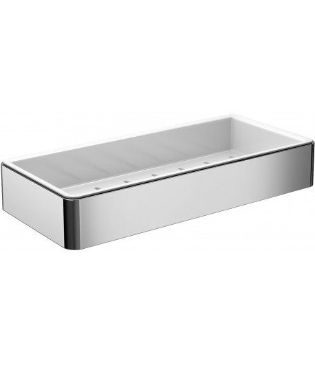 Etajera de dus, Emco Loft, crom/alb, 054500102 - 1
