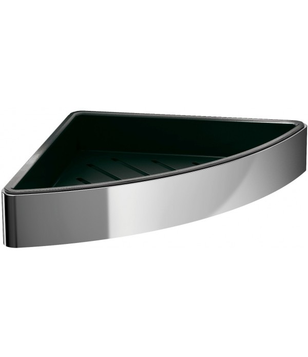 Etajera de colt, Emco Loft, crom/negru, 054500503 - 1
