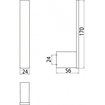 Suport vertical pentru hartie de rezerva, Emco Loft, crom, 050500101 - 3