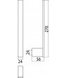 Suport vertical pentru hartie de rezerva, Emco Loft, capacitate 2 role, crom, 050500102 - 3