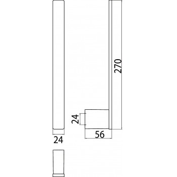 Suport vertical pentru hartie de rezerva, Emco Loft, capacitate 2 role, crom, 050500102 - 3