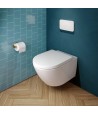 Set vas WC rimless suspendat, Villeroy&Boch Subway 3.0, TwistFlush, cu capac inchidere lenta, 37x56cm, CeramicPlus, 4670TSR1 - 1