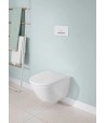 Set vas WC rimless suspendat, Villeroy&Boch Subway 3.0, TwistFlush, cu capac inchidere lenta, 37x56cm, CeramicPlus, 4670TSR1 - 1