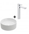 Pachet lavoar pe blat Villeroy&Boch Collaro si baterie Kludi Zenta SL, 4A184001+482560565 - 1
