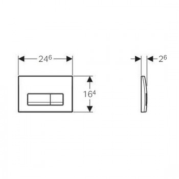 Set rezervor incastrat, Geberit Duofix, cu clapeta Delta 50 alba si set de fixare, 458.128.11.1 - 5