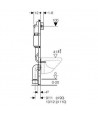 Set rezervor incastrat, Geberit Duofix, cu clapeta Delta 50 alba si set de fixare, 458.128.11.1 - 6