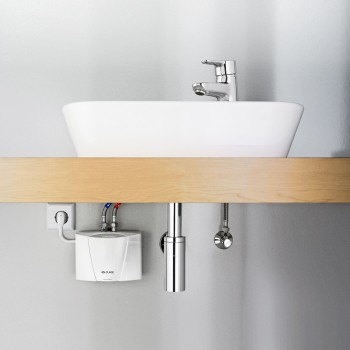 Set incalzitor instant de apa si baterie lavoar, Clage E-mini MCX Blue, 3.5kW - 230V, clasa A, 1500-15133 - 2