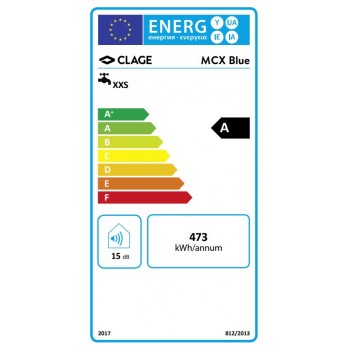 Set incalzitor instant de apa si baterie lavoar, Clage E-mini MCX Blue, 3.5kW - 230V, clasa A, 1500-15133 - 3