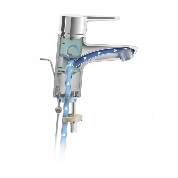 Set incalzitor instant de apa si baterie lavoar, Clage E-mini MCX Blue, 3.5kW - 230V, clasa A, 1500-15133 - 4