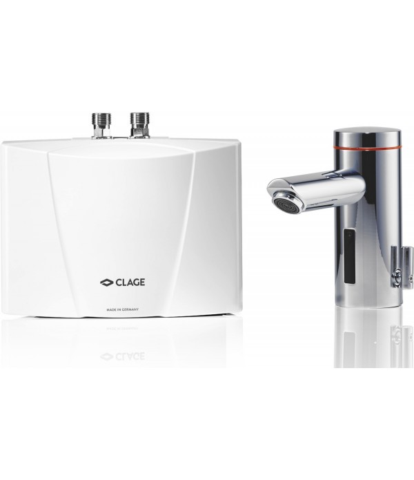 Set incalzitor instant de apa si baterie lavoar, Clage E-mini MBX3 Lumino, 3.5kW - 230V, clasa A, 1500-15113 - 2