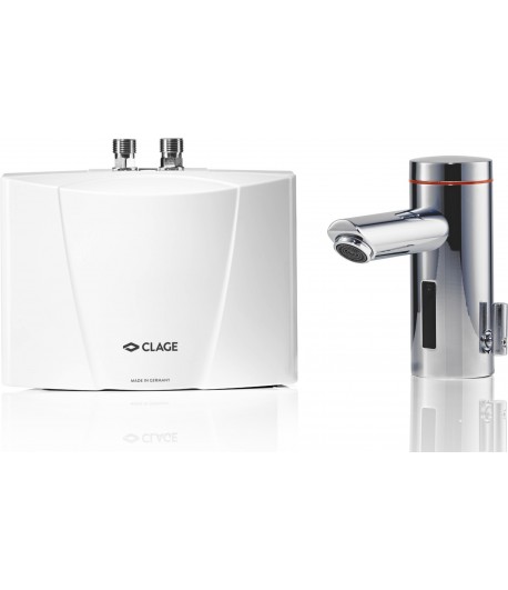 Set incalzitor instant de apa si baterie lavoar, Clage E-mini MBX3 Lumino, 3.5kW - 230V, clasa A, 1500-15113 - 2