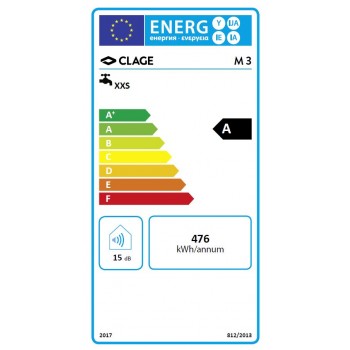 Incalzitor instant de apa, Clage E-mini M3, 3.5kW - 230V, clasa A, 1500-17003 - 3