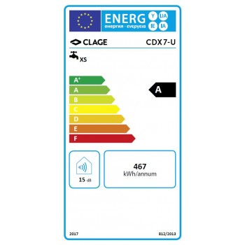 Incalzitor instant de apa, Clage E-compact CDX 7-U, 6.9kW - 400V, clasa A, 2400-26607 - 3