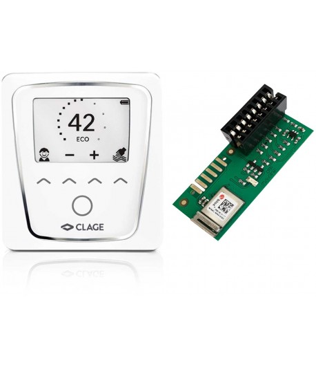 copy of Telecomanda pentru incalzitor de apa instant si adaptor Bluetooth, Clage FX Next (D,M), display e-paper, 3200-34025 - 1