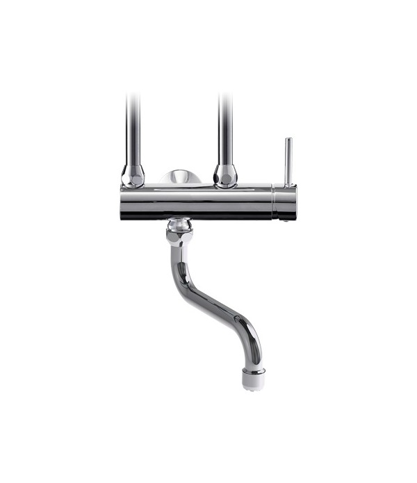 Baterie lavoar pe prete pentru incalzitoare instant, Clage CSO, crom, 1100-04165 - 1
