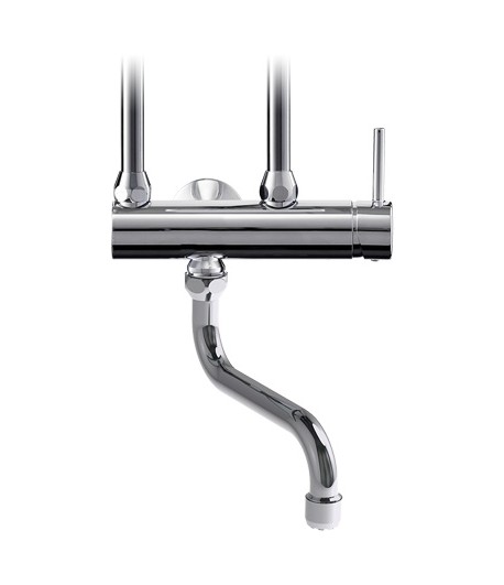 Baterie lavoar pe prete pentru incalzitoare instant, Clage CSO, crom, 1100-04165 - 1