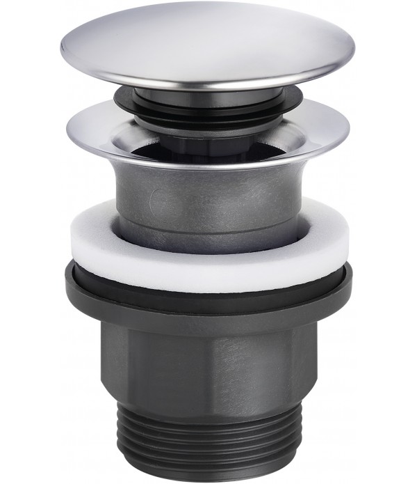 Ventil push-open, Kludi, cu preaplin, crom, 1042605-00 - 1