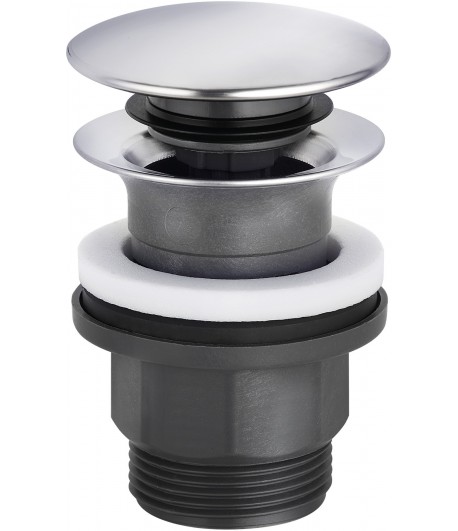 Ventil push-open, Kludi, cu preaplin, crom, 1042605-00 - 1