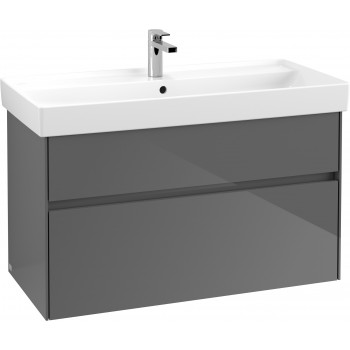 Dulap baza suspendat, Villeroy&Boch Collaro, 95.4x54.6x44.4cm, iluminare ambientala, C011L0 - 31