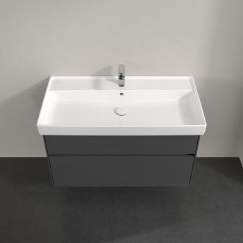 Dulap baza suspendat, Villeroy&Boch Collaro, 95.4x54.6x44.4cm, iluminare ambientala, C011L0 - 34