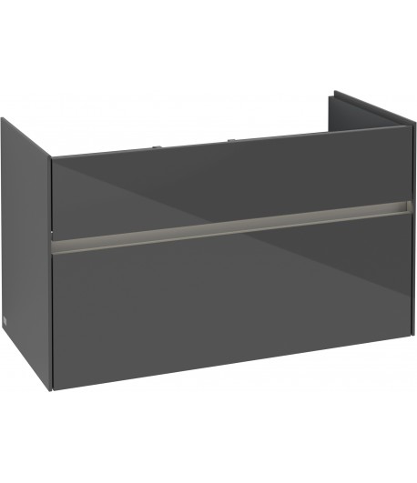 Dulap baza suspendat, Villeroy&Boch Collaro, 95.4x54.6x44.4cm, iluminare ambientala, C011L0 - 30