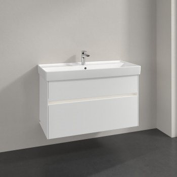 Dulap baza suspendat, Villeroy&Boch Collaro, 95.4x54.6x44.4cm, iluminare ambientala, C011L0 - 59