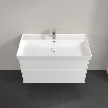 Dulap baza suspendat, Villeroy&Boch Collaro, 95.4x54.6x44.4cm, iluminare ambientala, C011L0 - 61