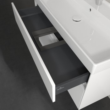 Dulap baza suspendat, Villeroy&Boch Collaro, 95.4x54.6x44.4cm, iluminare ambientala, C011L0 - 63