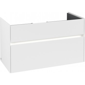 Dulap baza suspendat, Villeroy&Boch Collaro, 95.4x54.6x44.4cm, iluminare ambientala, C011L0 - 57