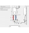 Baterie lavoar pe prete pentru boilere, Clage SSO, crom, 4100-01250 - 2