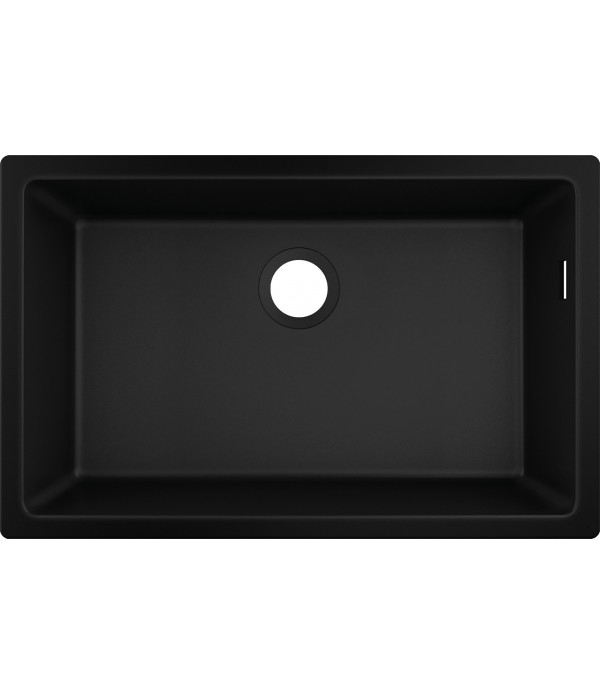 Chiuveta bucatarie compozit SilicaTec, Hansgrohe S510-U660, 71x45cm, montaj sub blat, Graphite Black, ` - 1