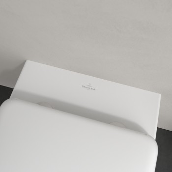 Vas WC rimless suspendat, Villeroy&Boch Antao, TwistFlush, 37x56cm, Stone White CeramicPlus TitanGlaze, 4674T0RW - 7