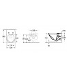 Vas WC rimless suspendat, Villeroy&Boch Antao, TwistFlush, 37x56cm, Alb Alpin CeramicPlus, 4674T0R1 - 2