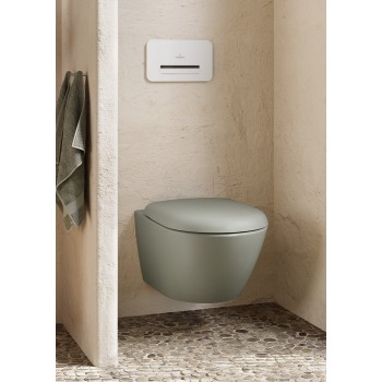 Vas WC rimless suspendat, Villeroy&Boch Antao, TwistFlush, 37x56cm, Morning Green CeramicPlus TitanGlaze, 4674T0R8 - 12