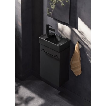 Baterie lavoar fara ventil, Villeroy&Boch Dawn, negru mat, TVW106103151K5 - 11