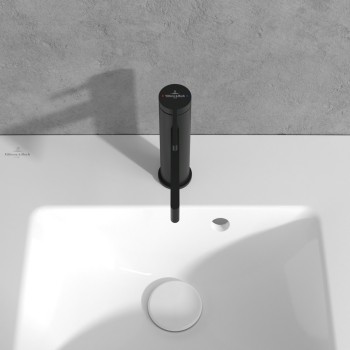 Baterie lavoar fara ventil, Villeroy&Boch Dawn, negru mat, TVW106103151K5 - 6