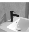 Baterie lavoar fara ventil, Villeroy&Boch Dawn, negru mat, TVW106103151K5 - 3