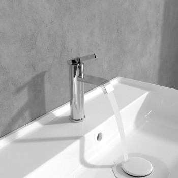 Baterie lavoar fara ventil, Villeroy&Boch Dawn, crom, TVW10610315261 - 3