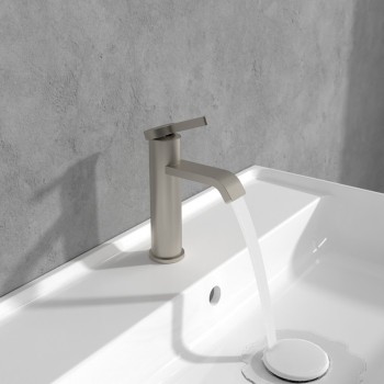 Baterie lavoar fara ventil, Villeroy&Boch Dawn, nichel mat periat, TVW10610315264 - 3