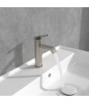 Baterie lavoar fara ventil, Villeroy&Boch Dawn, nichel mat periat, TVW10610315264 - 3